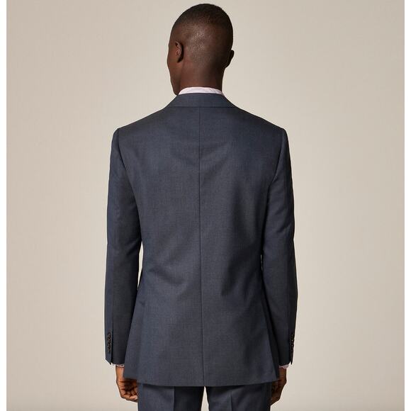 J.Crew Ludlow Slim Fit Suit Jacket Italian Loro Piana Wool Deep Pacific 39R NWT - Picture 3 of 16